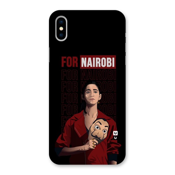 For Nairobi Money Heist Back Case for iPhone XS