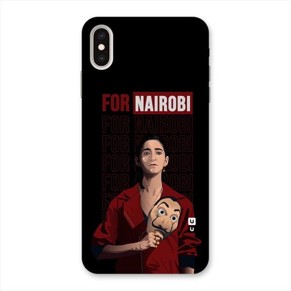 For Nairobi Money Heist Back Case for iPhone XS Max