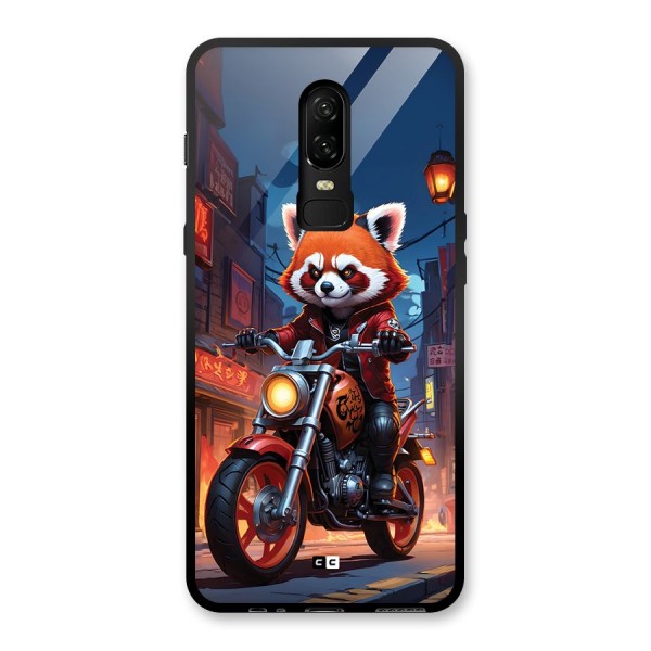 Fox Rider Glass Back Case for OnePlus 6
