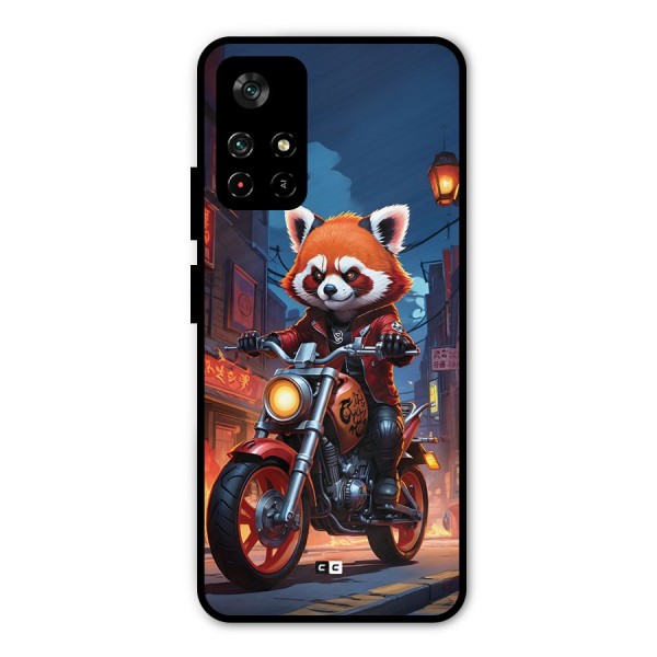 Fox Rider Metal Back Case for Poco M4 Pro 5G