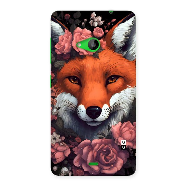 Fox and Roses Back Case for Lumia 535