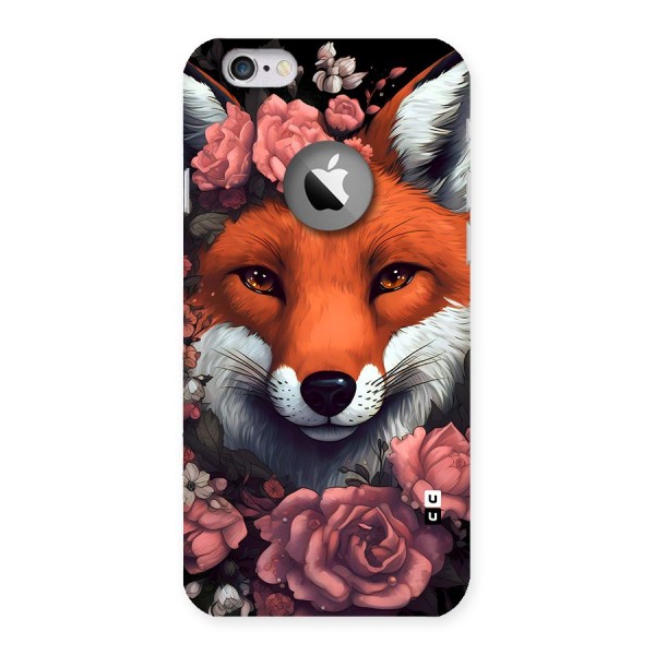 Fox and Roses Back Case for iPhone 6 Logo Cut