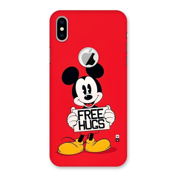 Free Hugs Back Case for iPhone XS Logo Cut