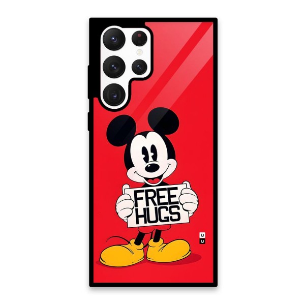 Free Hugs Glass Back Case for Galaxy S22 Ultra 5G