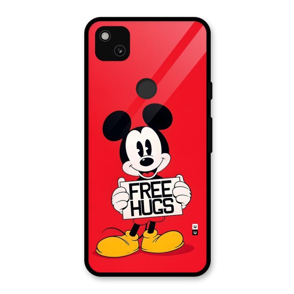 Free Hugs Glass Back Case for Google Pixel 4a