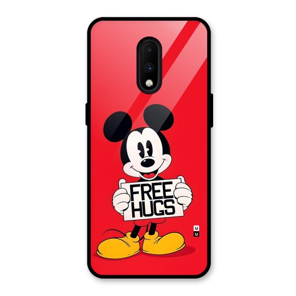 Free Hugs Glass Back Case for OnePlus 7