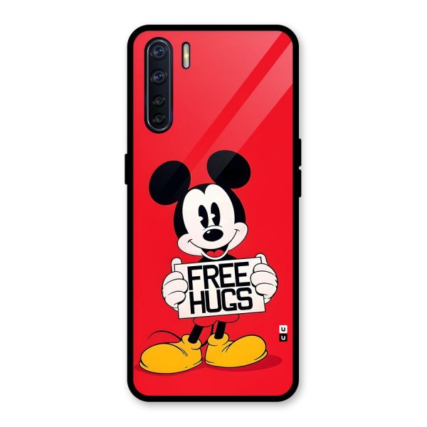Free Hugs Glass Back Case for Oppo F15