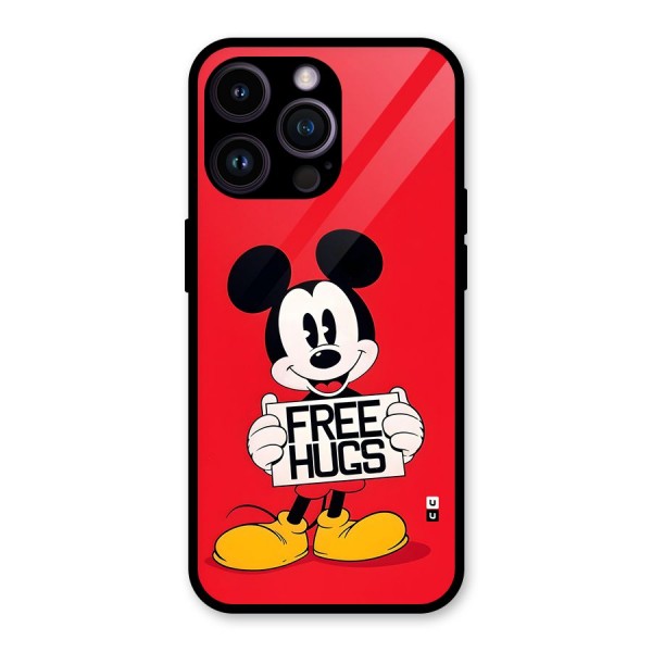 Free Hugs Glass Back Case for iPhone 14 Pro Max