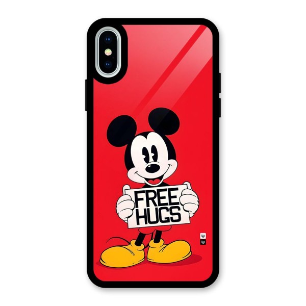 Free Hugs Glass Back Case for iPhone X