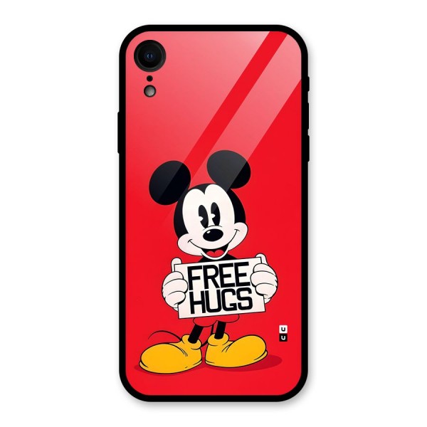 Free Hugs Glass Back Case for iPhone XR