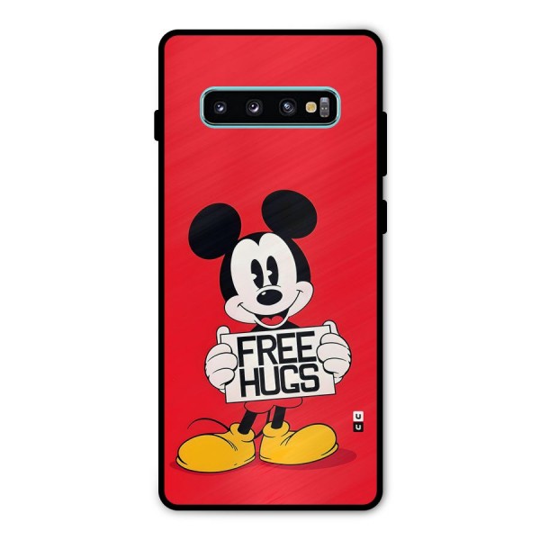 Free Hugs Metal Back Case for Galaxy S10 Plus