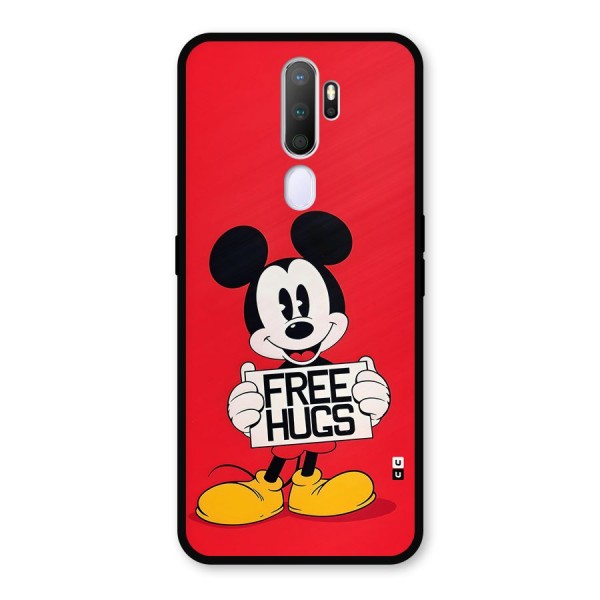 Free Hugs Metal Back Case for Oppo A9 (2020)