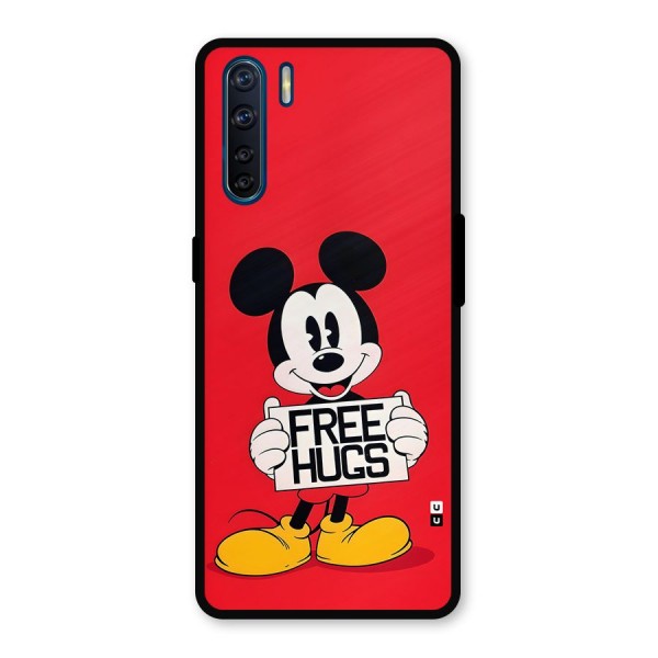 Free Hugs Metal Back Case for Oppo F15