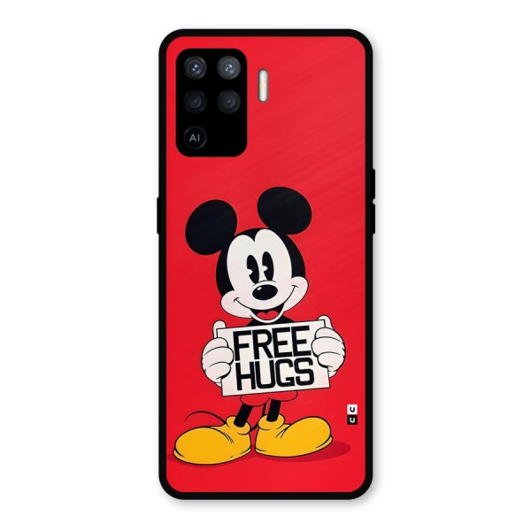 Free Hugs Metal Back Case for Oppo F19 Pro
