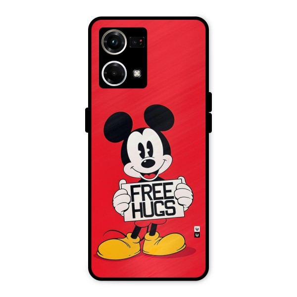 Free Hugs Metal Back Case for Oppo F21s Pro 4G