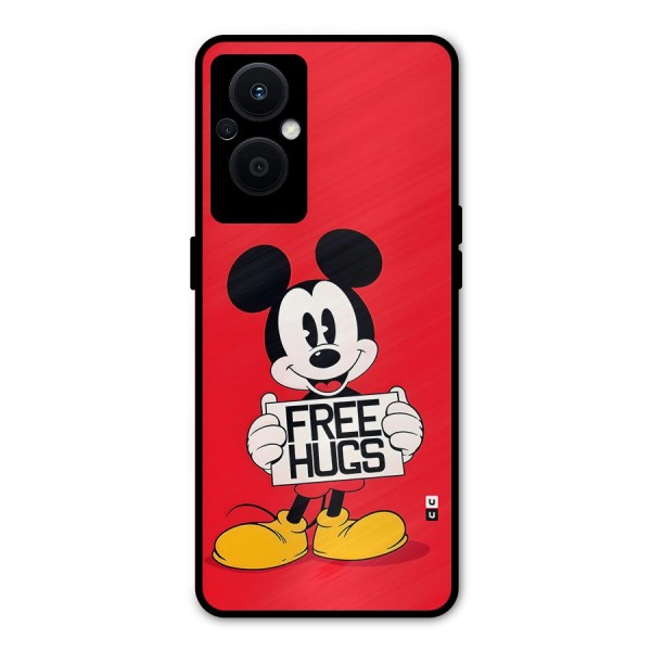 Free Hugs Metal Back Case for Oppo F21s Pro 5G