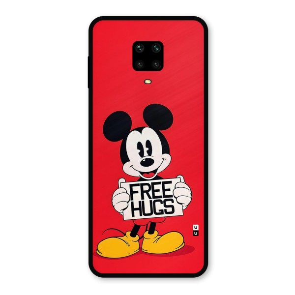 Free Hugs Metal Back Case for Redmi Note 9 Pro Max