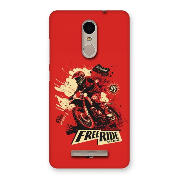 Free Ride Back Case for Redmi Note 3
