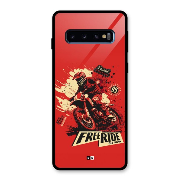 Free Ride Glass Back Case for Galaxy S10