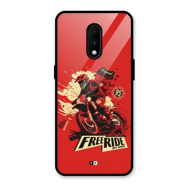 Free Ride Glass Back Case for OnePlus 7