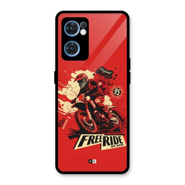 Free Ride Glass Back Case for Oppo Reno7 5G