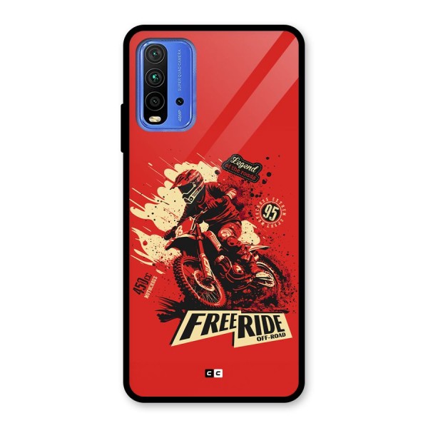 Free Ride Glass Back Case for Redmi 9 Power