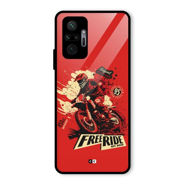 Free Ride Glass Back Case for Redmi Note 10 Pro Max