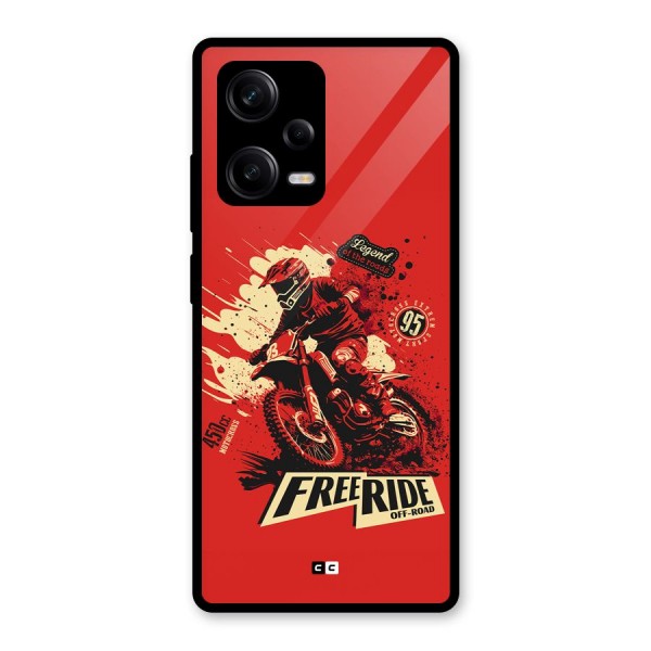 Free Ride Glass Back Case for Redmi Note 12 Pro