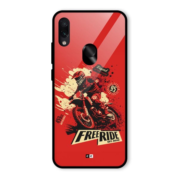 Free Ride Glass Back Case for Redmi Note 7