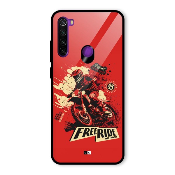 Free Ride Glass Back Case for Redmi Note 8