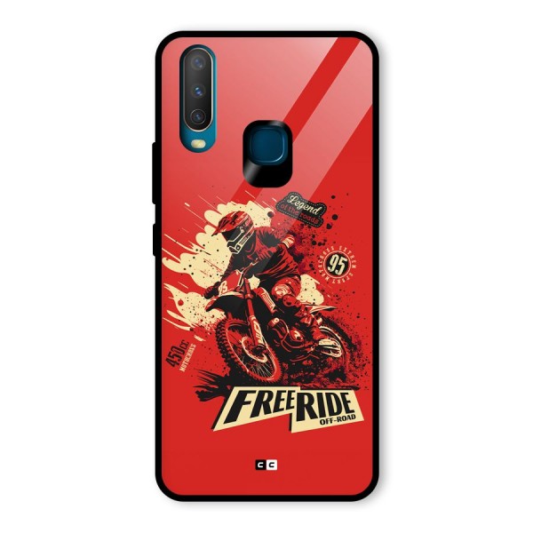 Free Ride Glass Back Case for Vivo Y12
