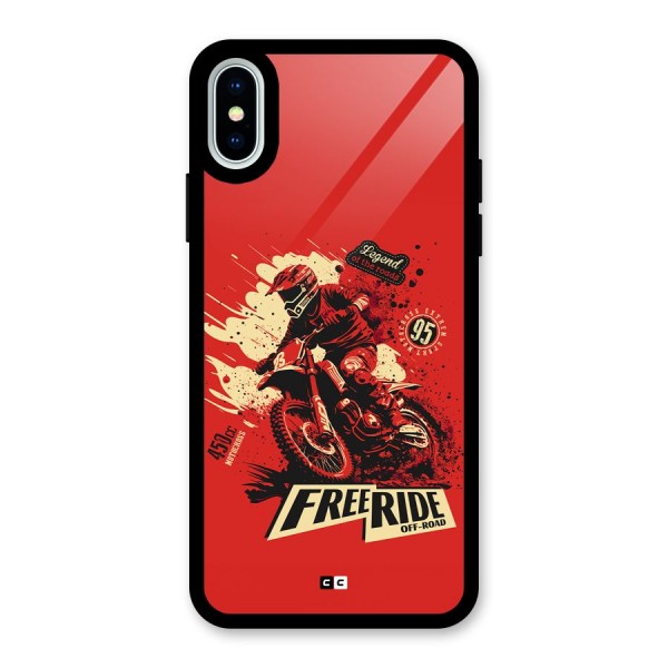 Free Ride Glass Back Case for iPhone X
