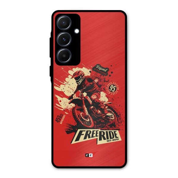 Free Ride Metal Back Case for Galaxy A55
