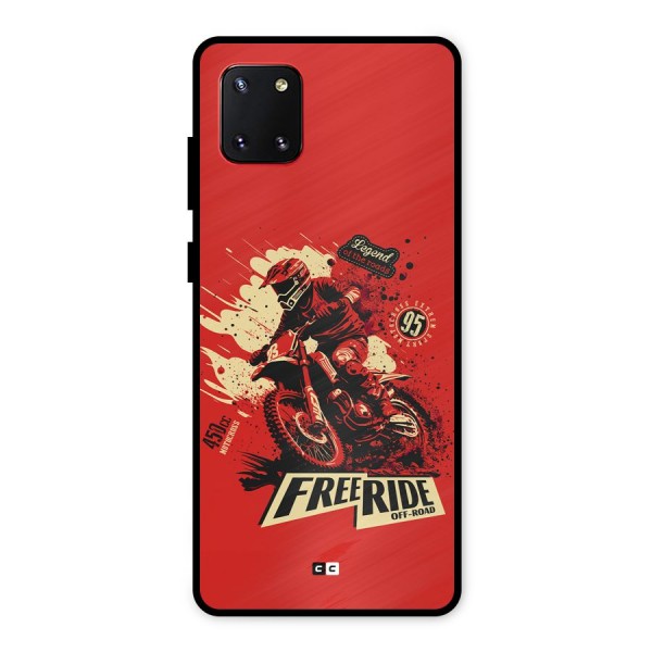 Free Ride Metal Back Case for Galaxy Note 10 Lite