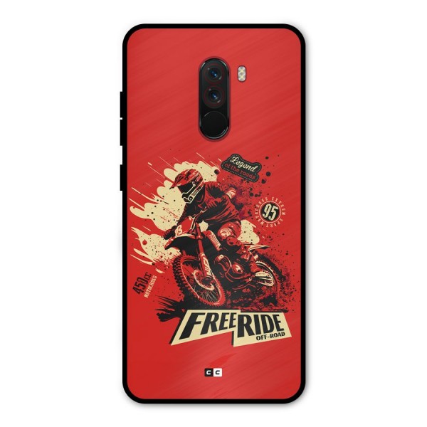 Free Ride Metal Back Case for Poco F1