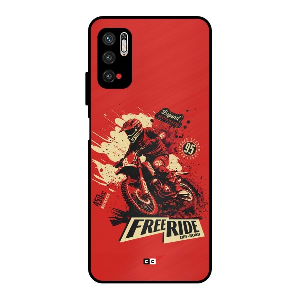 Free Ride Metal Back Case for Poco M3 Pro 5G