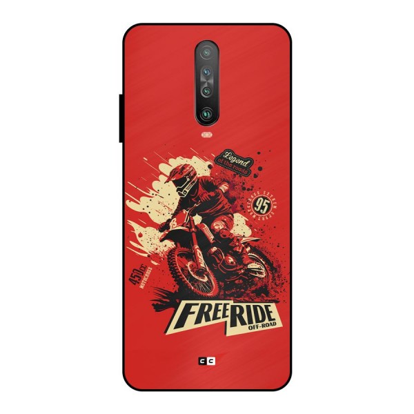 Free Ride Metal Back Case for Poco X2