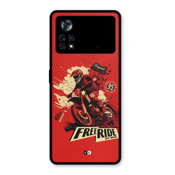 Free Ride Metal Back Case for Poco X4 Pro 5G