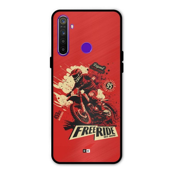 Free Ride Metal Back Case for Realme 5i