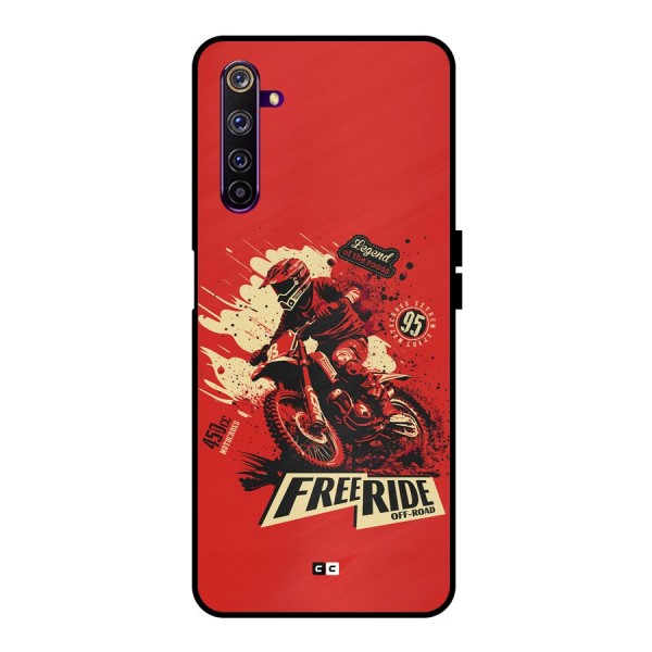 Free Ride Metal Back Case for Realme 6 Pro