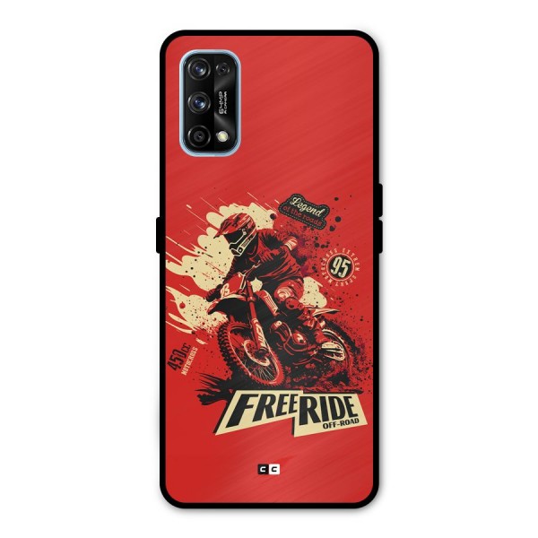 Free Ride Metal Back Case for Realme 7 Pro