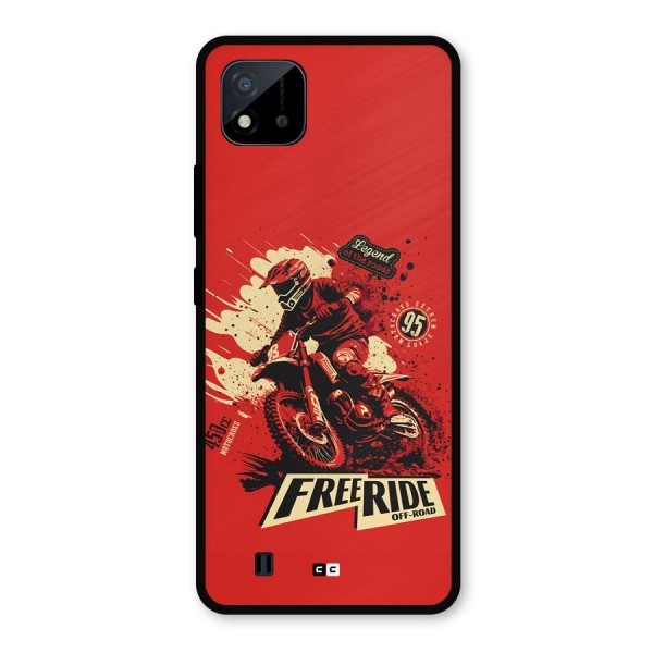 Free Ride Metal Back Case for Realme C11 2021