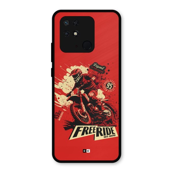 Free Ride Metal Back Case for Redmi 10 Power