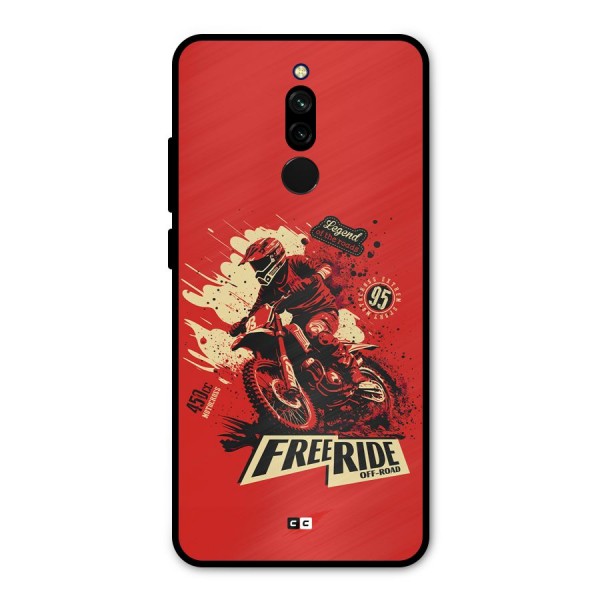 Free Ride Metal Back Case for Redmi 8