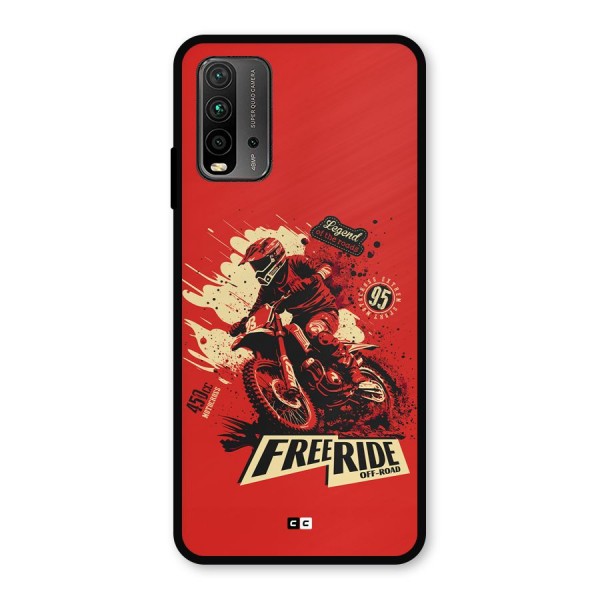 Free Ride Metal Back Case for Redmi 9 Power