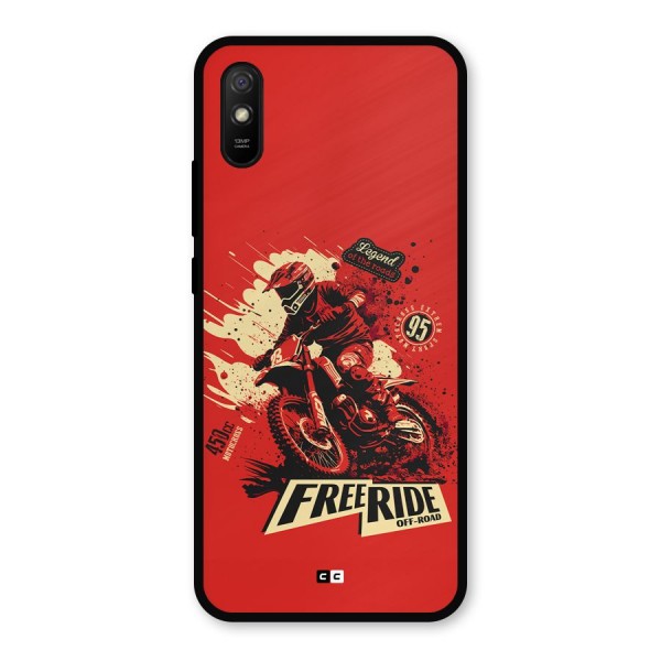Free Ride Metal Back Case for Redmi 9i