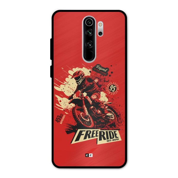 Free Ride Metal Back Case for Redmi Note 8 Pro