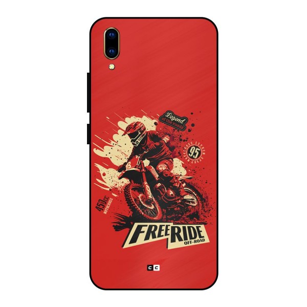 Free Ride Metal Back Case for Vivo V11 Pro