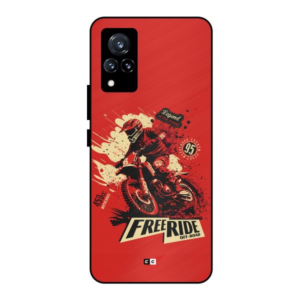 Free Ride Metal Back Case for Vivo V21 5G