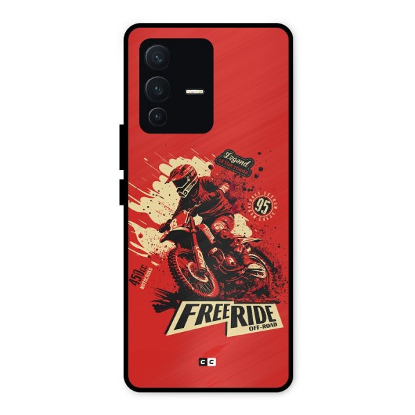 Free Ride Metal Back Case for Vivo V23 5G